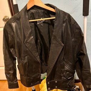 Men leather jacket